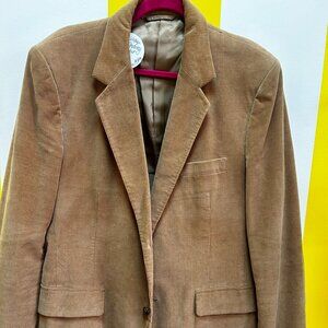 Vintage Joe Namath Camel Corduroy 2-Button BlazerSize 44R